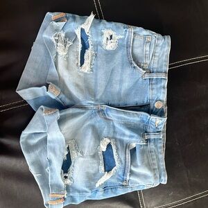 Aeropostale high rise midi size 4 Jean shorts